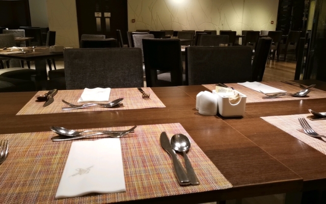 プルデンシャル内朝食会場