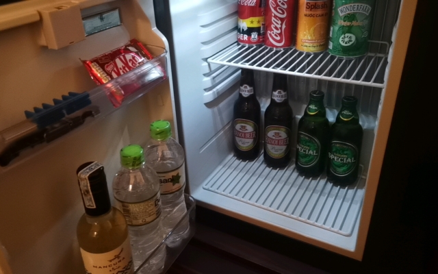 ホテルの冷蔵庫